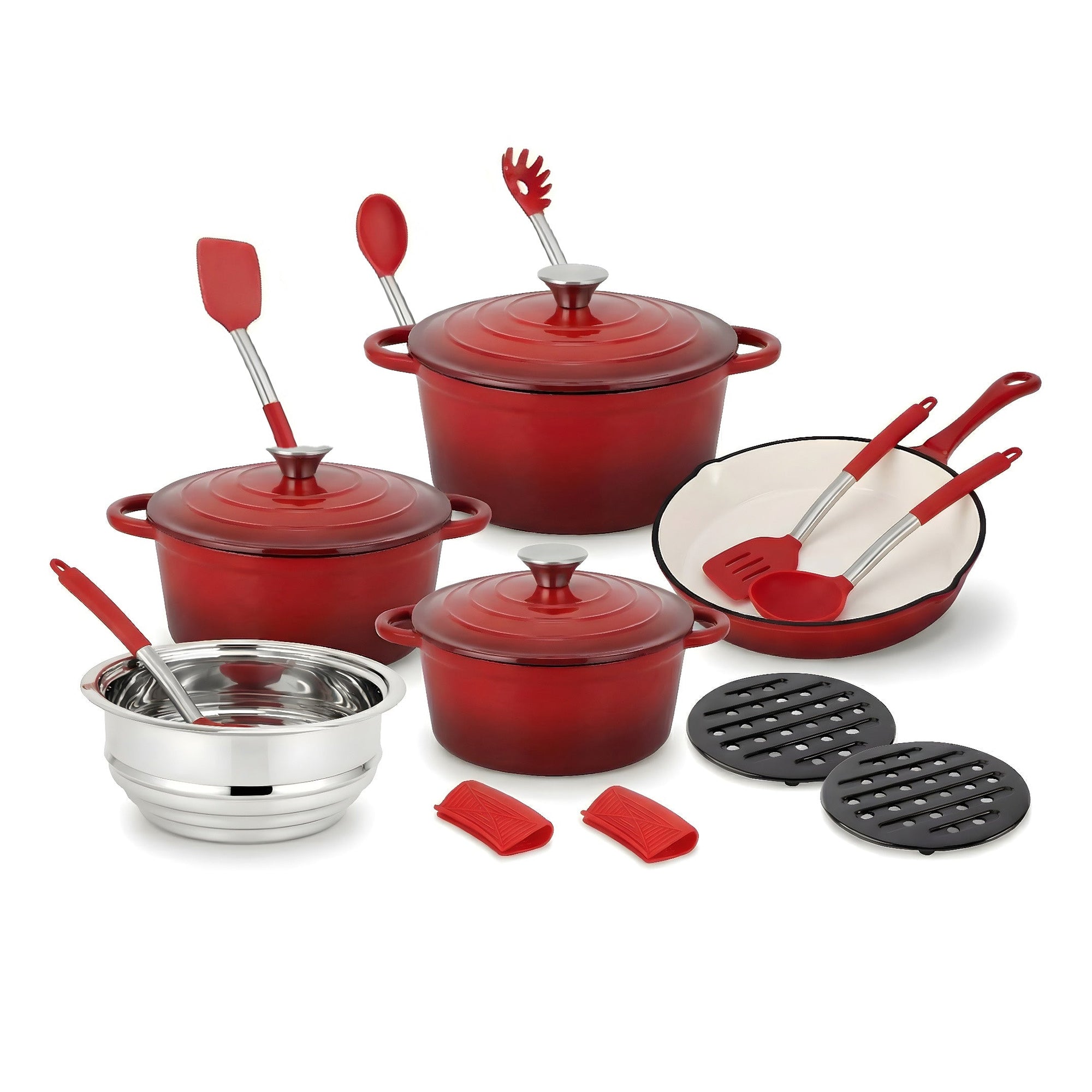 Jogo De Panelas Select Cook Ferro Fundido
