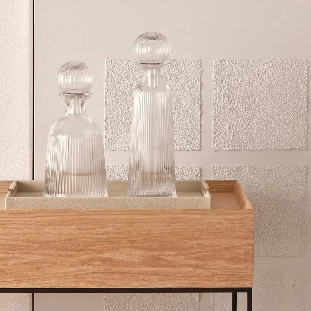 Garrafa Decorativa em Vidro 34x10cm Mart