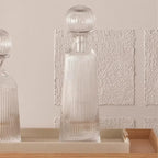 Garrafa Decorativa em Vidro 34x10cm Mart