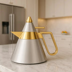 Garrafa Térmica Inox Nara Branca / Dourada 790ml Tuut