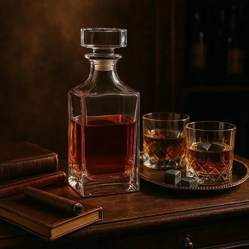 Garrafa de Whisky Vidro Liso Transparente Vibrance 700ml