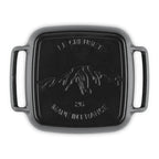 Grelha Quadrada com Alças Alpine Matte Black 26cm Le Creuset