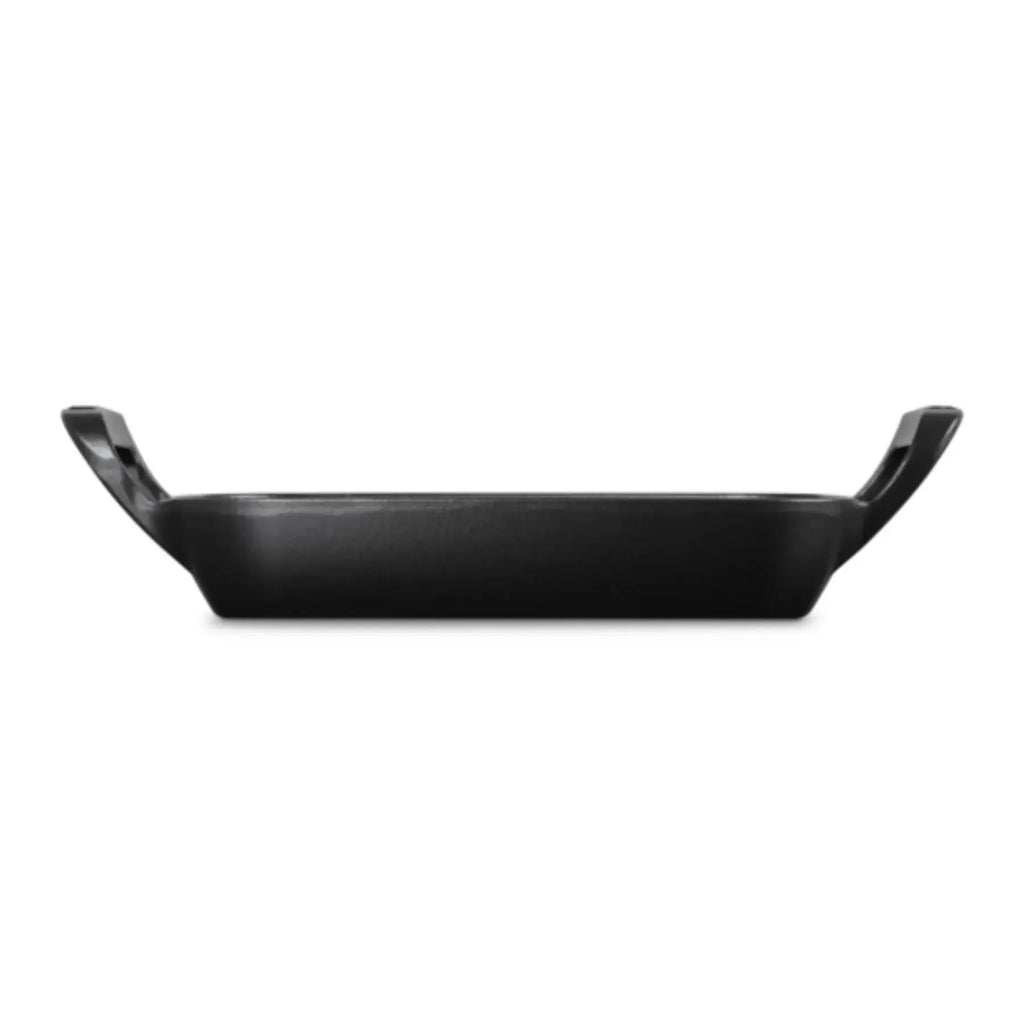 Grelha Quadrada com Alças Alpine Matte Black 26cm Le Creuset