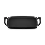 Grelha Retangular com Alças Alpine Matte Black 40cm Le Creuset