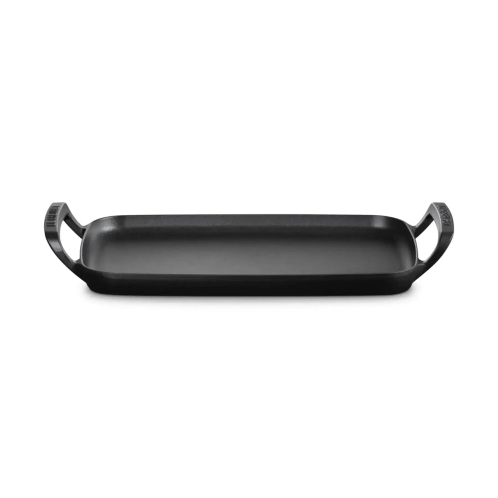 Grelha Retangular com Alças Alpine Matte Black 40cm Le Creuset