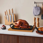 Grelha Retangular com Alças Alpine Matte Black 40cm Le Creuset