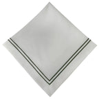 Guardanapo 100% Algodão Bordado Duplo Verde