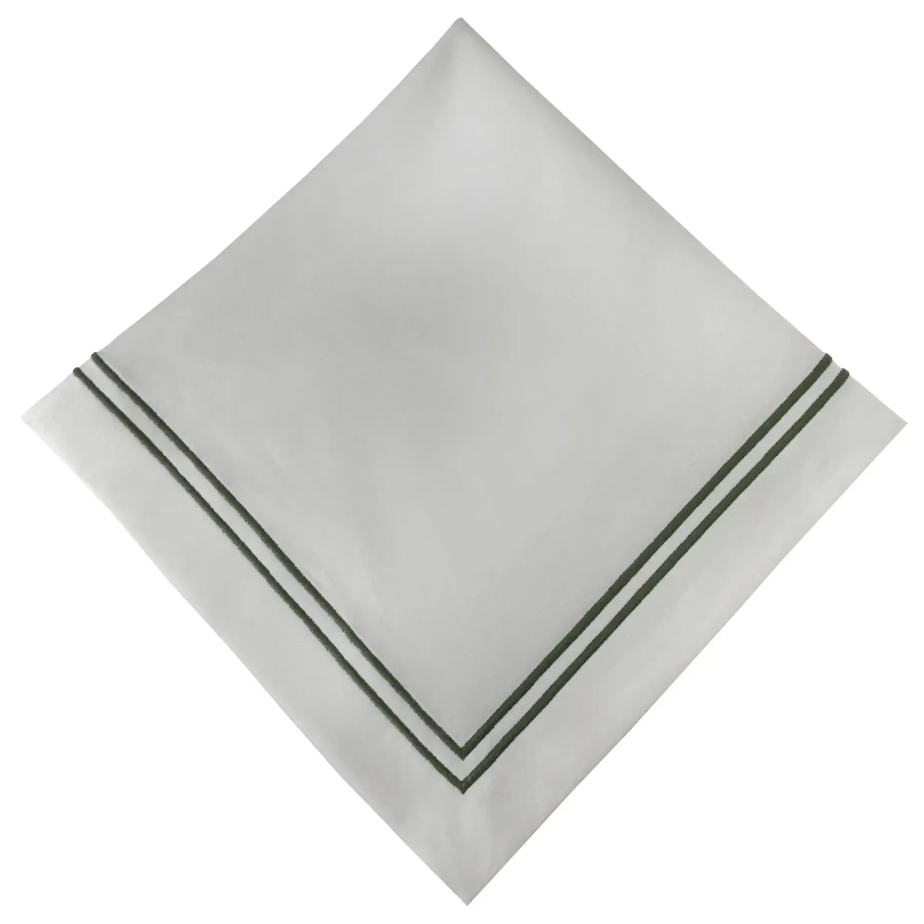Guardanapo 100% Algodão Bordado Duplo Verde