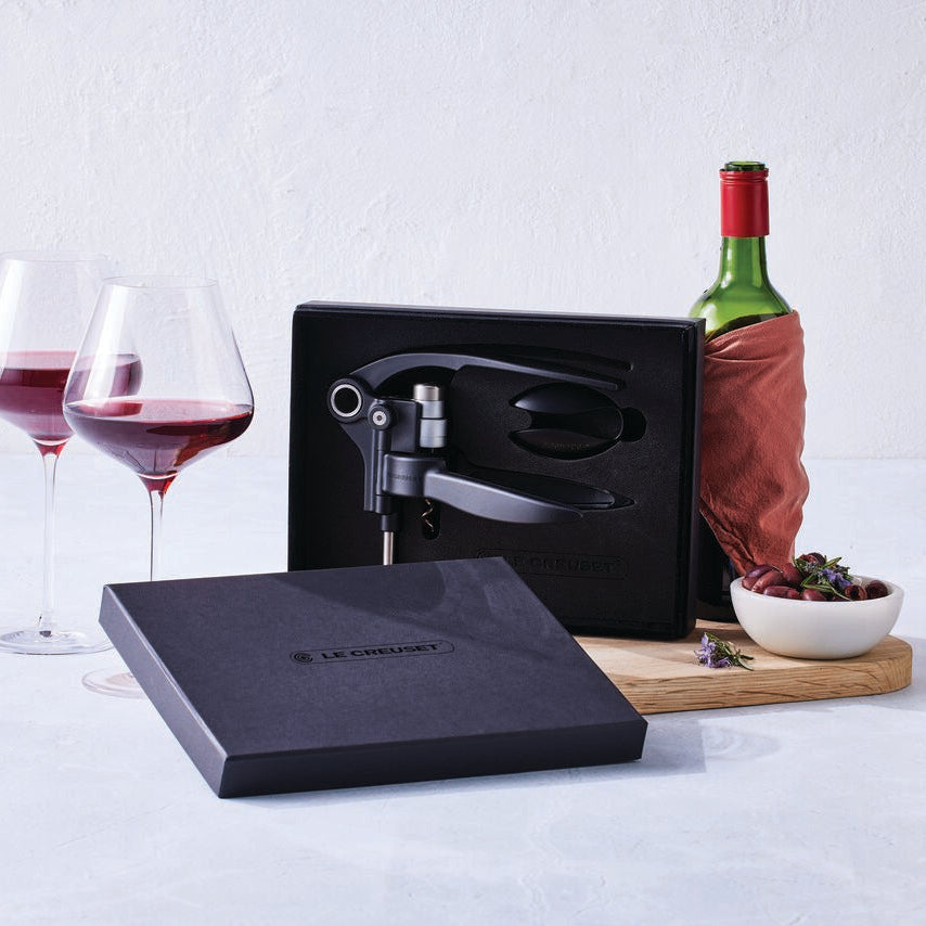 Kit Saca-Rolha LM250 Com Corta Capsula Matte Black Le Creuset