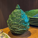 Compoteira Cerâmica Alcachofra Verde