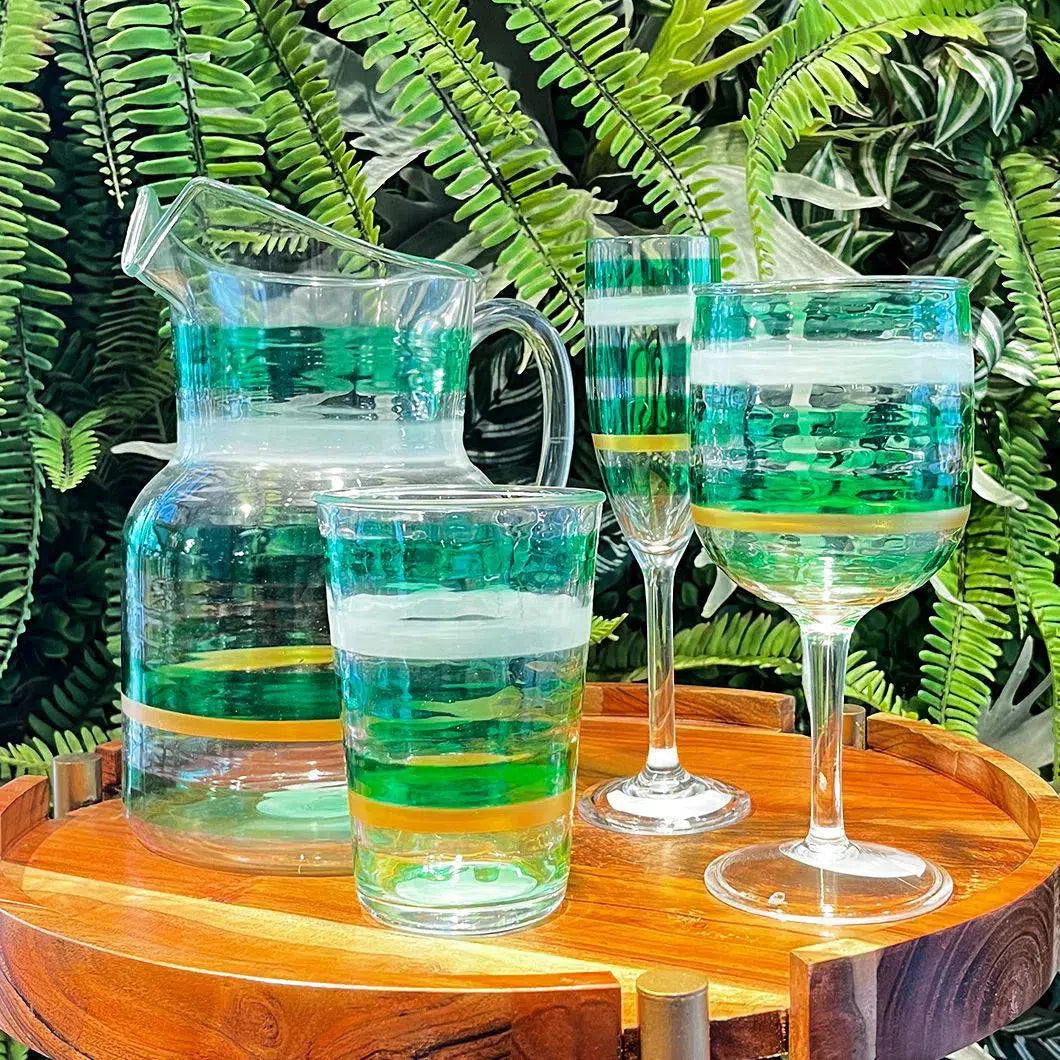 Jarra Acrílico Detalhes Degradê Azul 2,8L