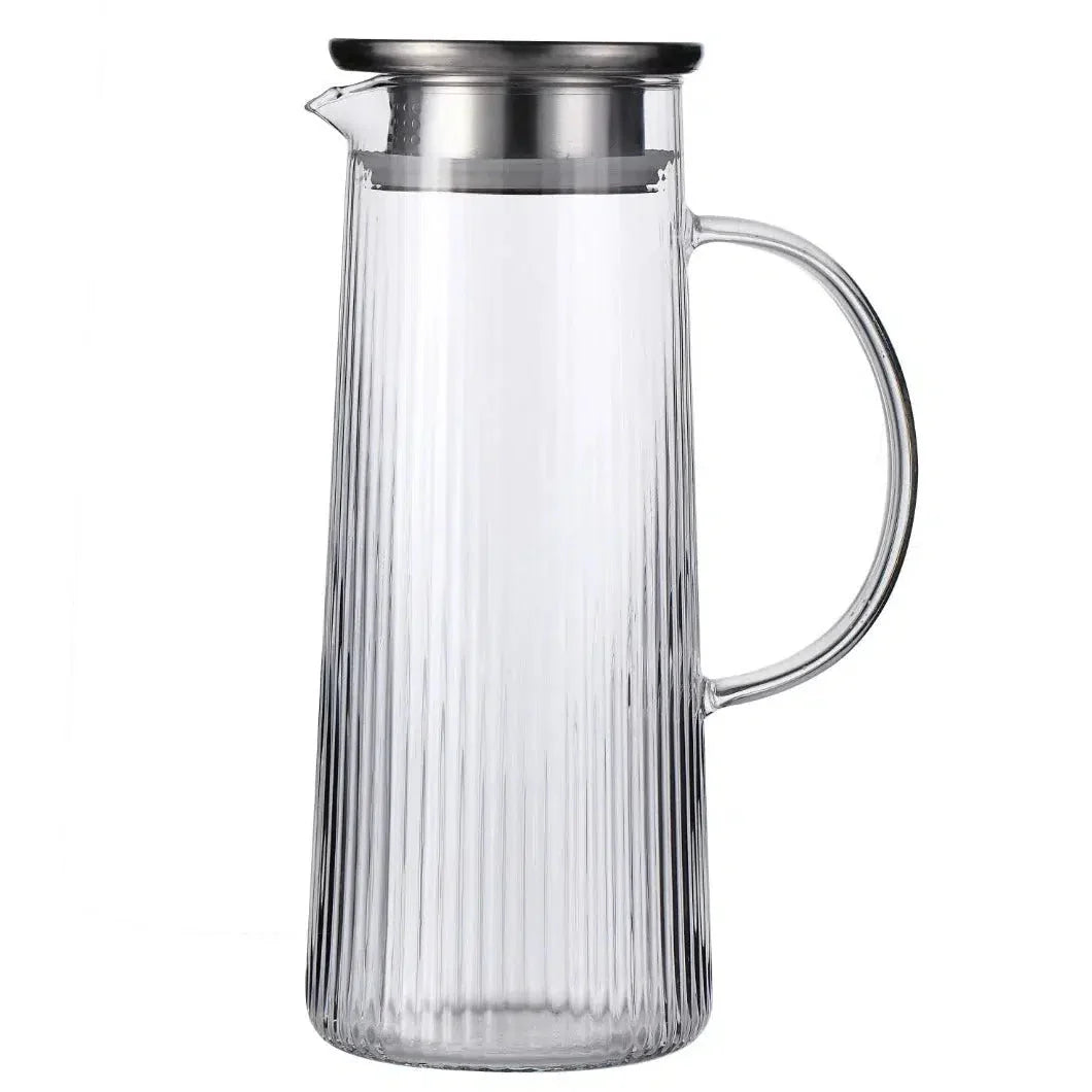 Jarra de Vidro com Tampa Aço Inox Borossilicato 1,5L Twinkle Fracalanza