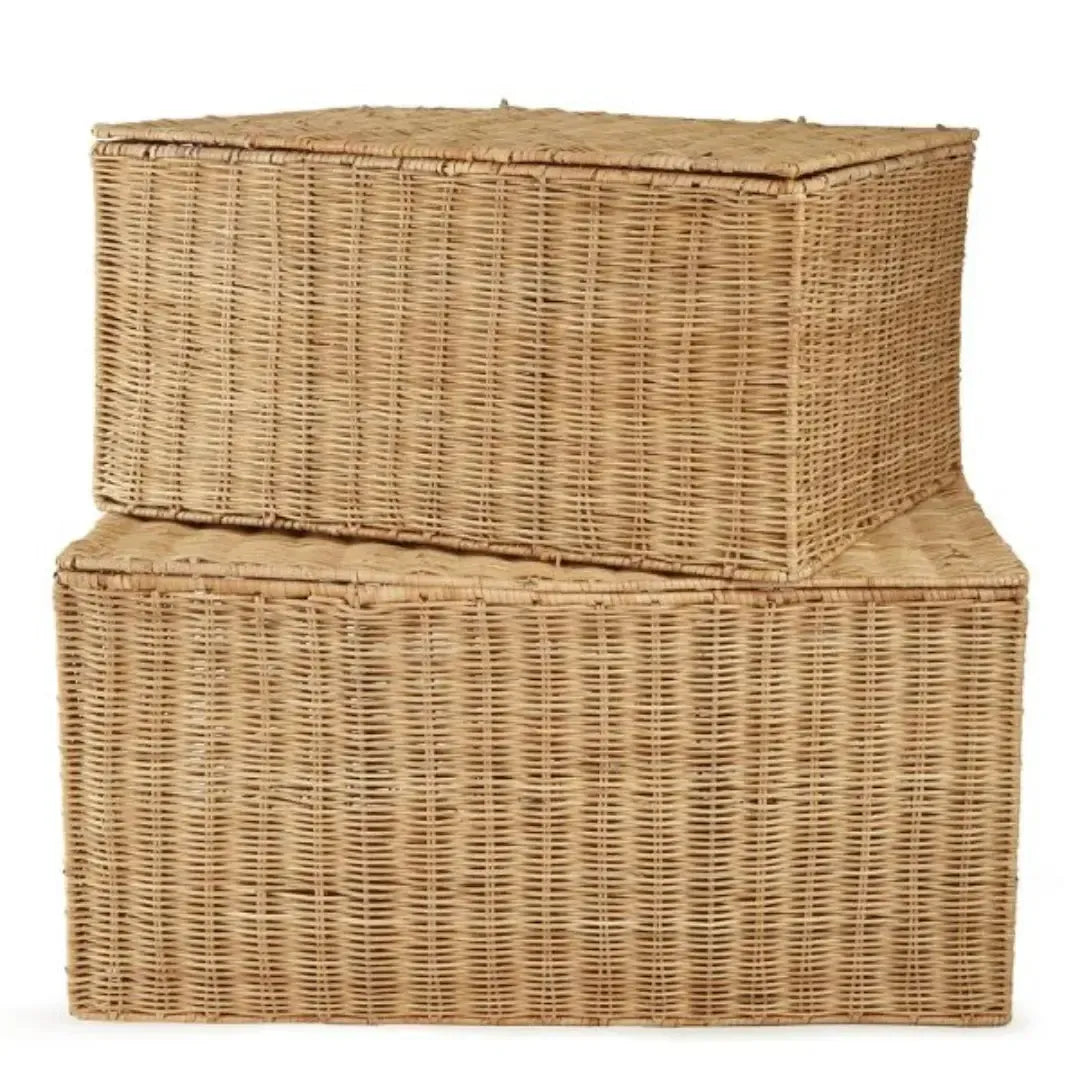 Jogo 2 Baús em Rattan Mart