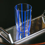 Jogo 2 Copos Altos Vidro Azura 450ml Azul Wolff