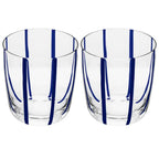 Jogo 2 Copos Baixos Vidro Azura 300ml Azul Wolff