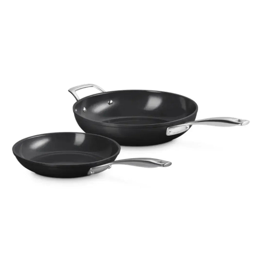 Jogo 2 Frigideiras Rasa / Funda Antiaderente 24cm e 28cm ENSC Le Creuset
