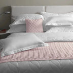 Jogo 2 Fronhas Galieno 300 Fios Cetim 100% Algodão Egípcio Branco 50x70cm Trussardi