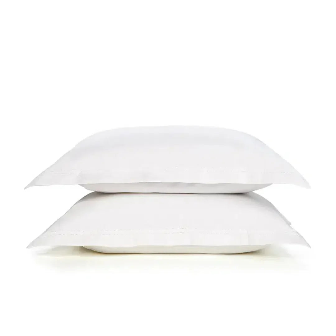 Jogo 2 Fronhas Galieno 300 Fios Cetim 100% Algodão Egípcio Branco 50x70cm Trussardi