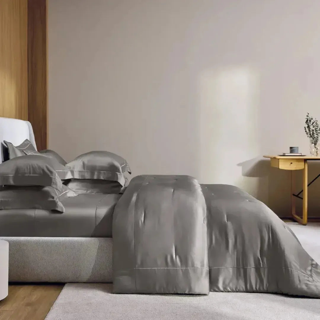 Jogo 2 Fronhas Girelli 300 Fios 100% Bambu Marmo 50x70cm Trussardi