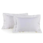 Jogo 2 Fronhas Vasari 100% Linho Branco 50x70cm Trussardi