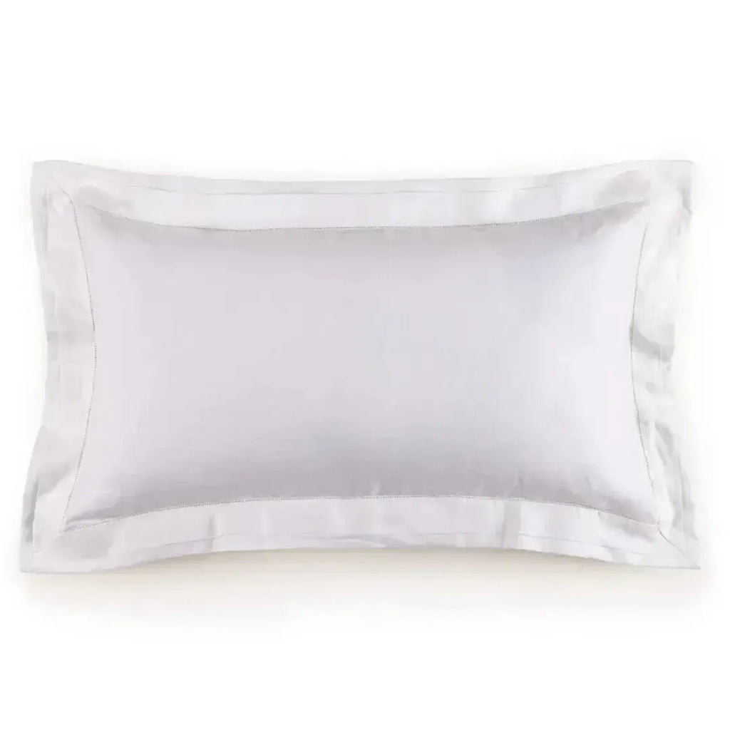 Jogo 2 Super Fronhas Vasari 100% Linho Branco 50x90cm Trussardi
