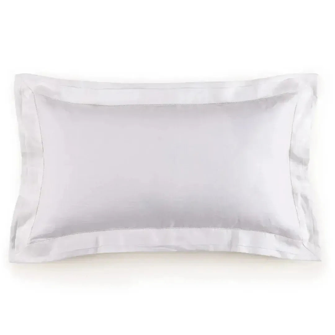 Jogo 2 Super Fronhas Vasari 100% Linho Branco 50x90cm Trussardi