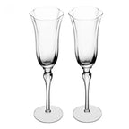 Jogo 2 Taças Champagne Vidro Lily 250ml Transparente Wolff