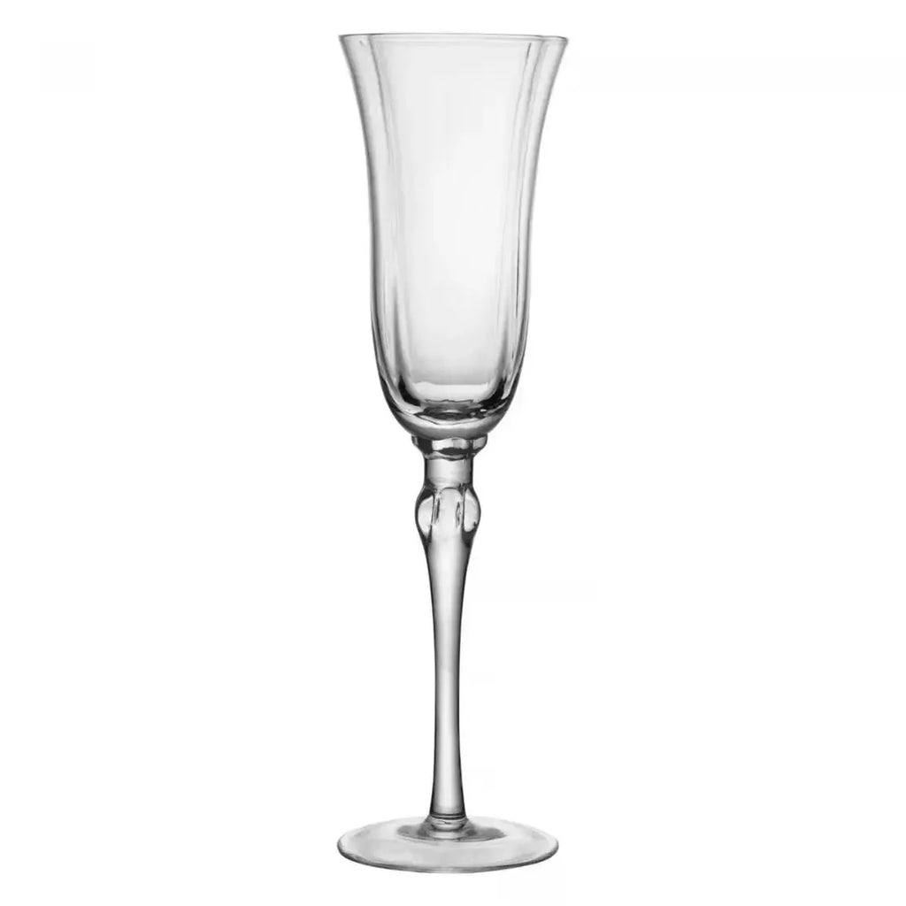 Jogo 2 Taças Champagne Vidro Lily 250ml Transparente Wolff