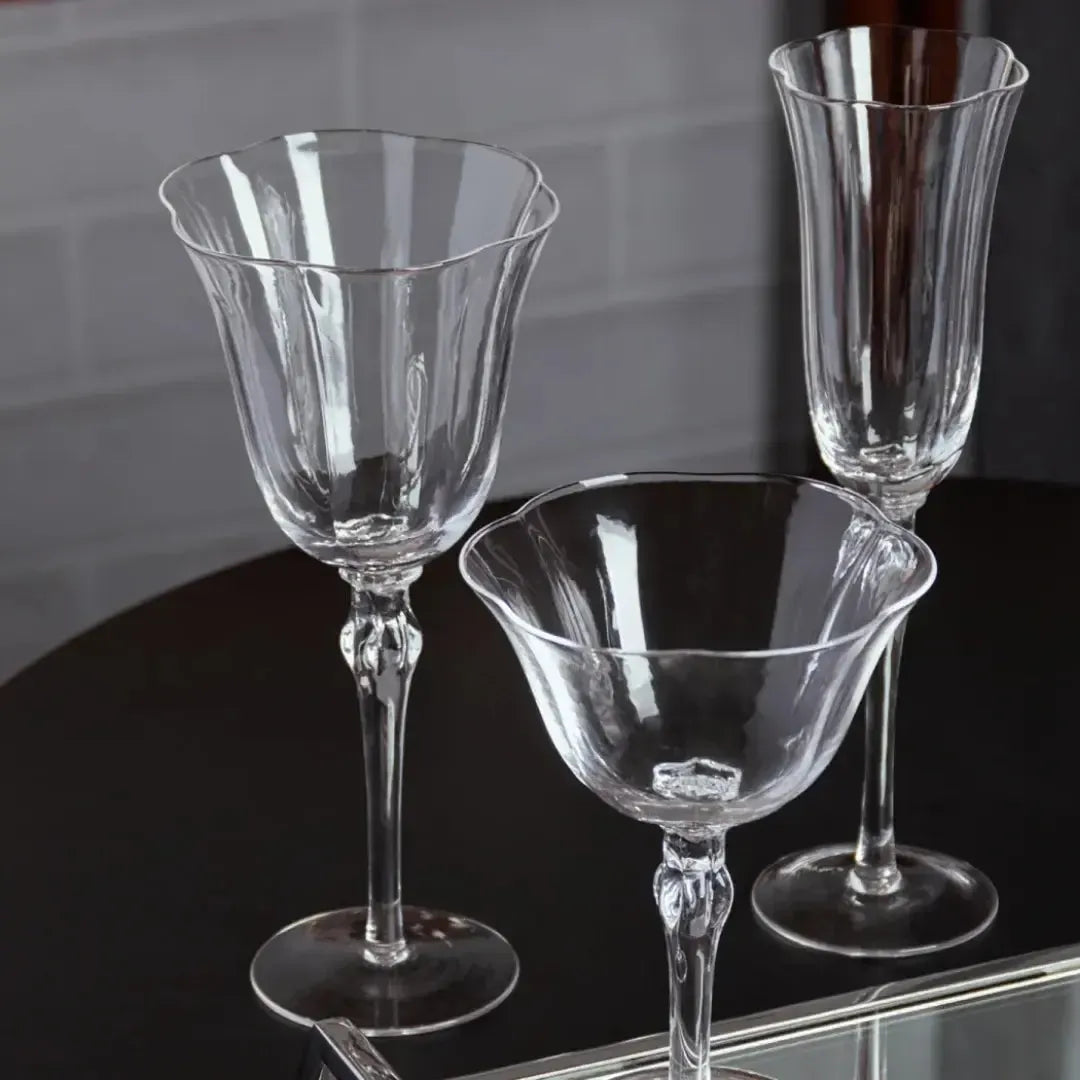 Jogo 2 Taças Champagne Vidro Lily 250ml Transparente Wolff