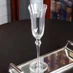 Jogo 2 Taças Champagne Vidro Lily 250ml Transparente Wolff