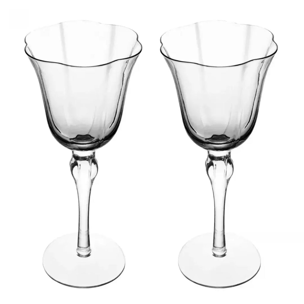 Jogo 2 Taças Champagne Vidro Lily 250ml Transparente Wolff