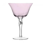 Jogo 2 Taças Vinho Vidro Lily 300ml Rosa / Cinza Wolff