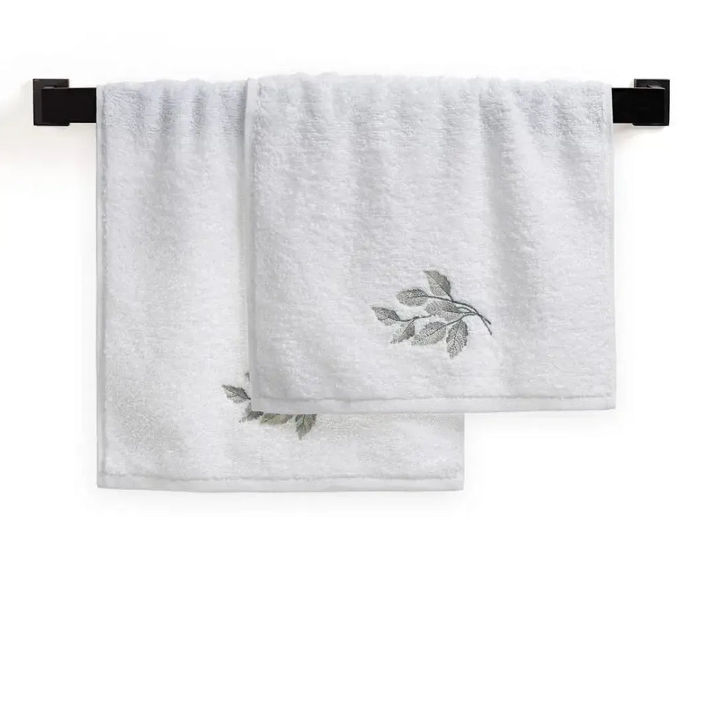 Jogo 2 Toalhas Lavabo Botticelli Branco Trussardi