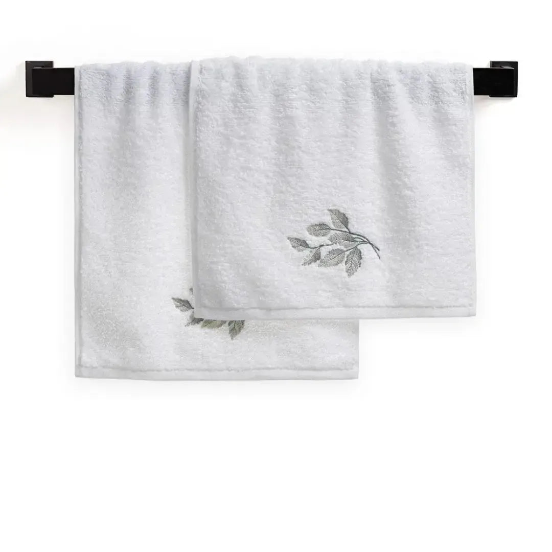 Jogo 2 Toalhas Lavabo Botticelli Branco Trussardi