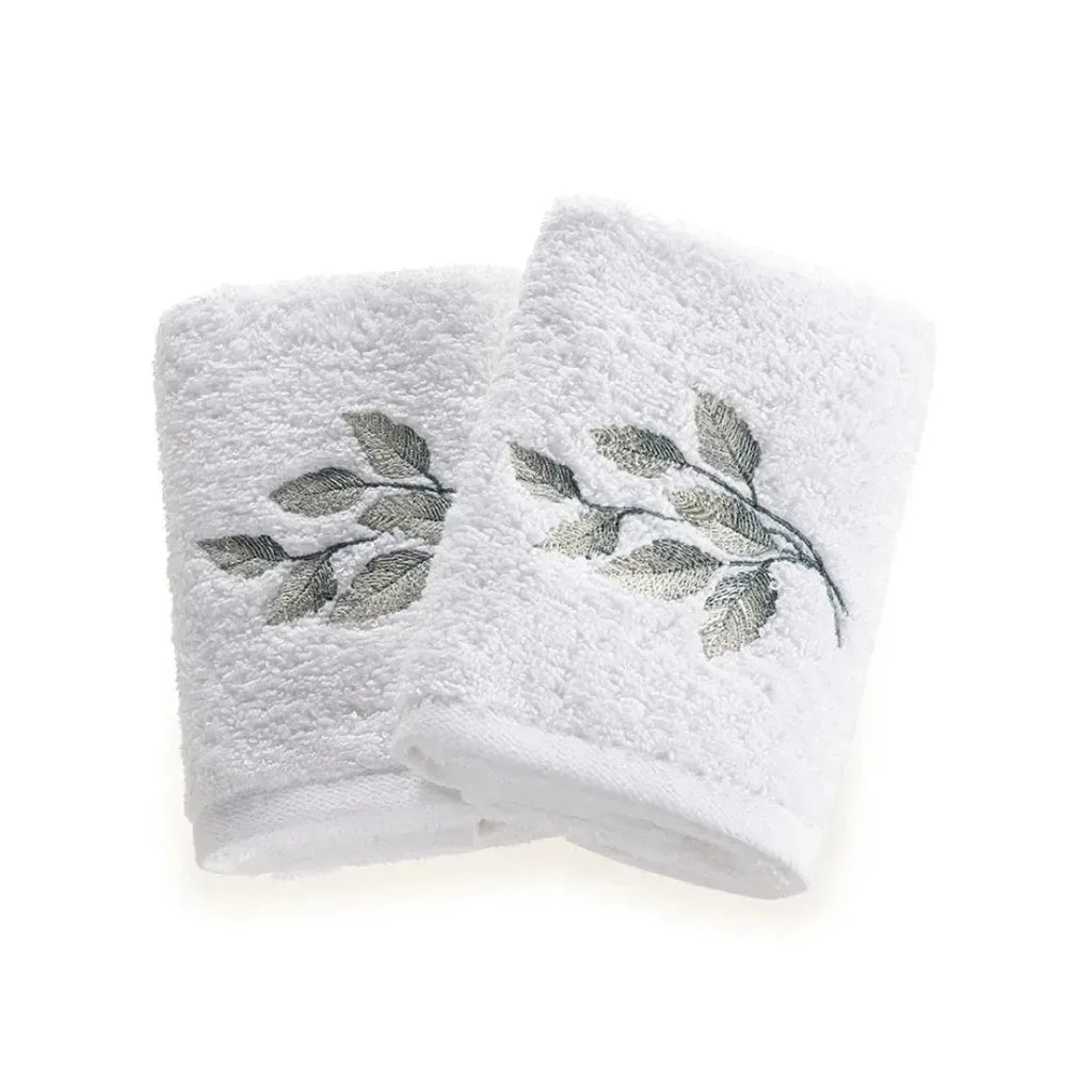 Jogo 2 Toalhas Lavabo Botticelli Branco Trussardi