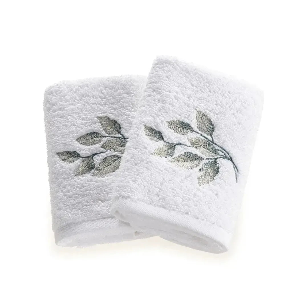 Jogo 2 Toalhas Lavabo Botticelli Branco Trussardi