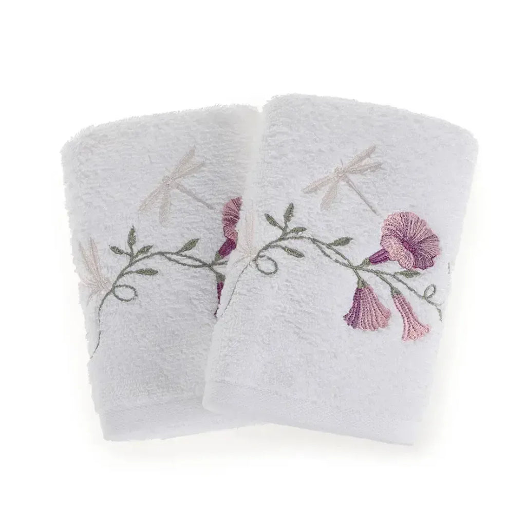 Jogo 2 Toalhas Lavabo Petunia Branco Trussardi