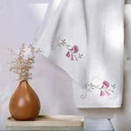 Jogo 2 Toalhas Lavabo Petunia Branco Trussardi