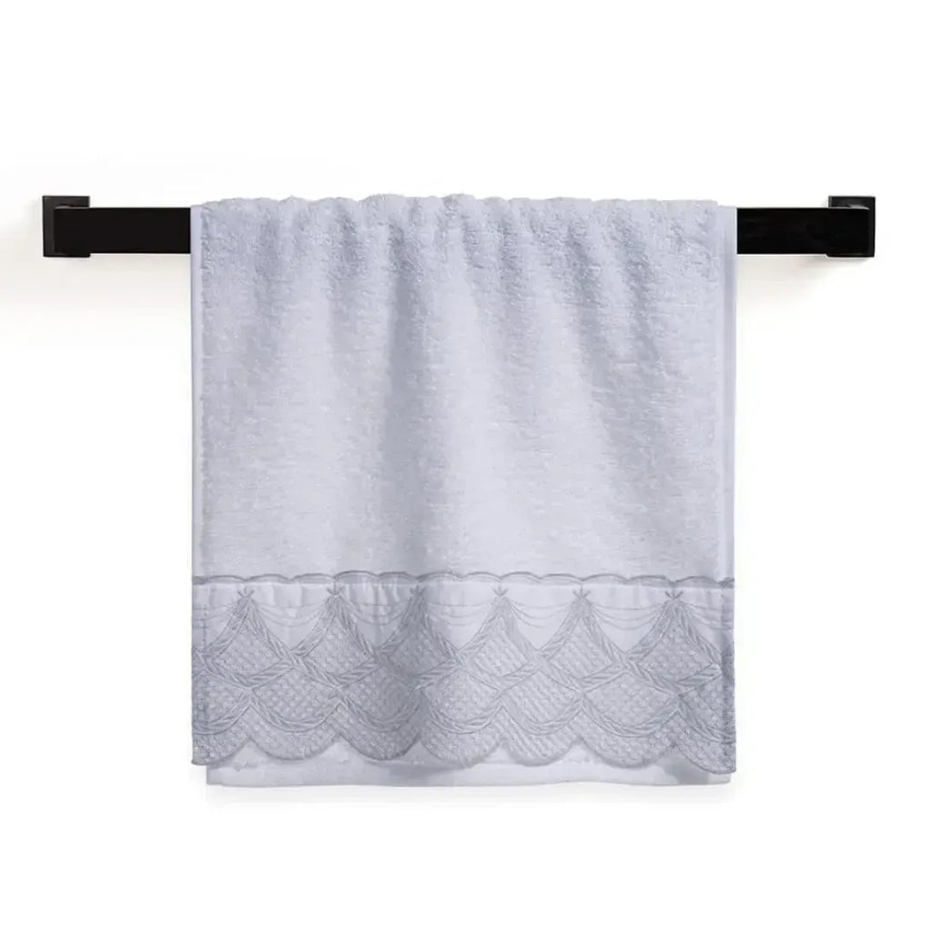Jogo 2 Toalhas Lavabo Raffinato Bordado Branco Sortido Trussardi