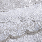 Jogo 2 Toalhas Lavabo Raffinato Bordado Branco Sortido Trussardi