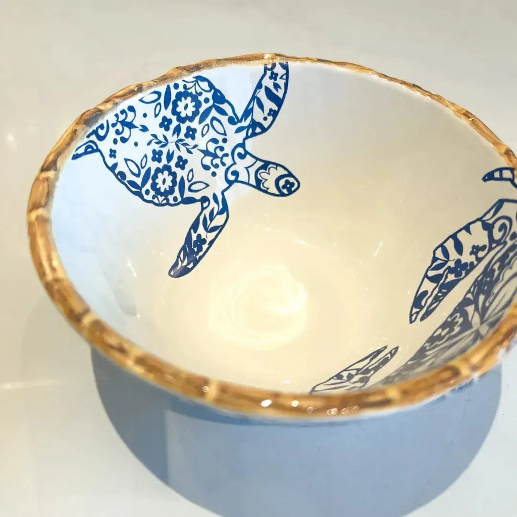 Jogo 4 Bowls Cereal Cerâmica Dolce Mare Azulejo Português Vermelho 14,5cm Maison Blanche