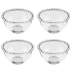 Jogo 4 Bowls Cristal Pérola 14x8cm Wolff