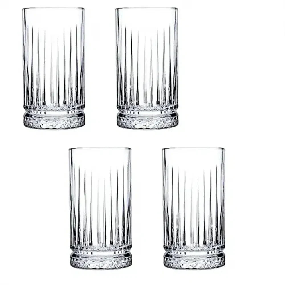 Jogo 4 Copos Long Drink em Vidro Elysia 445ml Pasabahçe