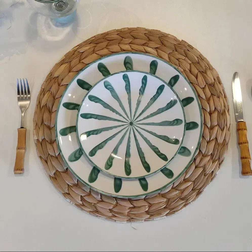 Jogo 4 Pratos Rasos Cerâmica Piuma 27cm Scalla