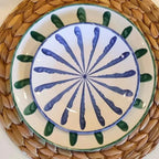 Jogo 4 Pratos de Sobremesa Cerâmica Piuma 20cm Scalla