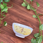 Jogo 6 Bowls Cerâmica Cerâmica com Filete Ouro Ypê Colorido 450ml Scalla