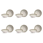 Jogo 6 Bowls Cerâmica Decorado Durban 300ml Alleanza