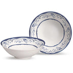 Jogo 6 Bowls Cerâmica Decorado Valência 300ml Alleanza