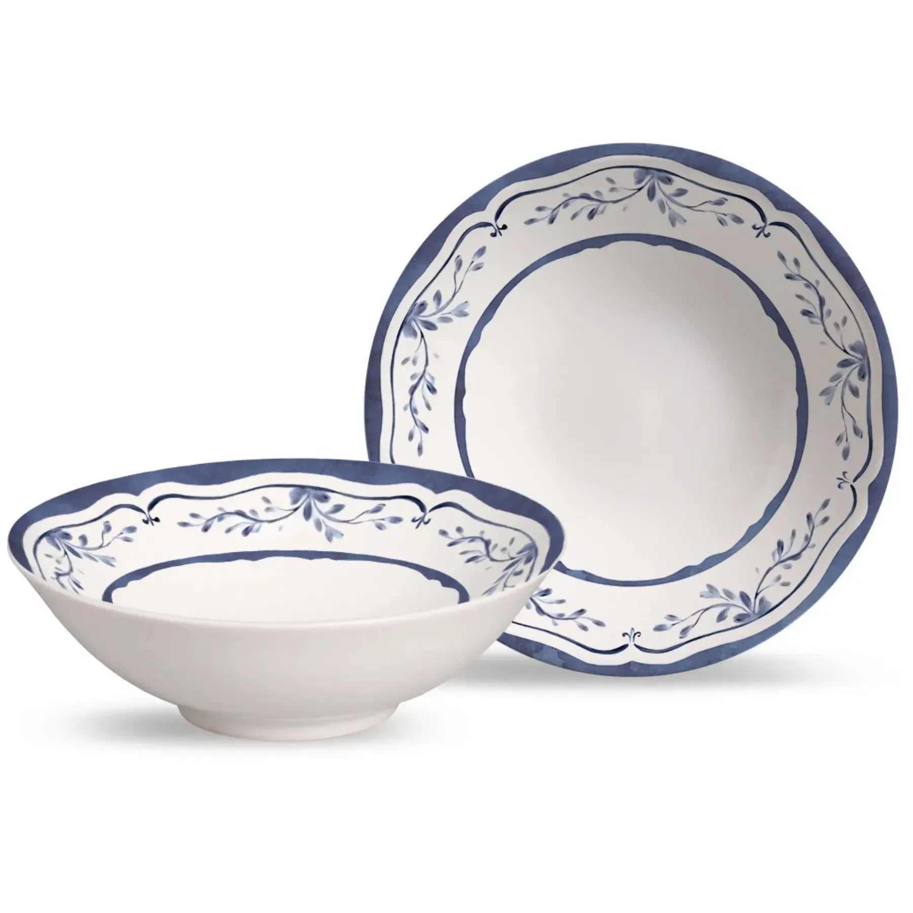 Jogo 6 Bowls Cerâmica Decorado Valência 300ml Alleanza