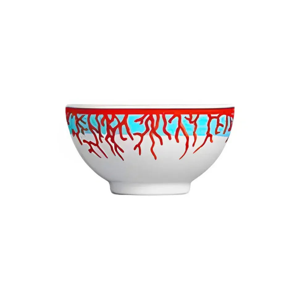 Jogo 6 Bowls Cerâmica Reto Coral 480ml Scalla